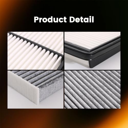 Image of 28113-L5100 97133-L1000 Engine & Cabin Air Filter Set Compatible with Hyundai Tucson 2022-2026 Santa Fe 2021-2025 Sonata 2020-2025 Kia Sorento 2021-2025 Sportage 2023-2025 Hybrid 1.6L 2.0L