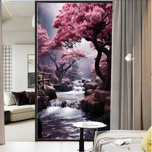 Vinilo decorativo ventana privacidad con diseño artístico miniatura 3