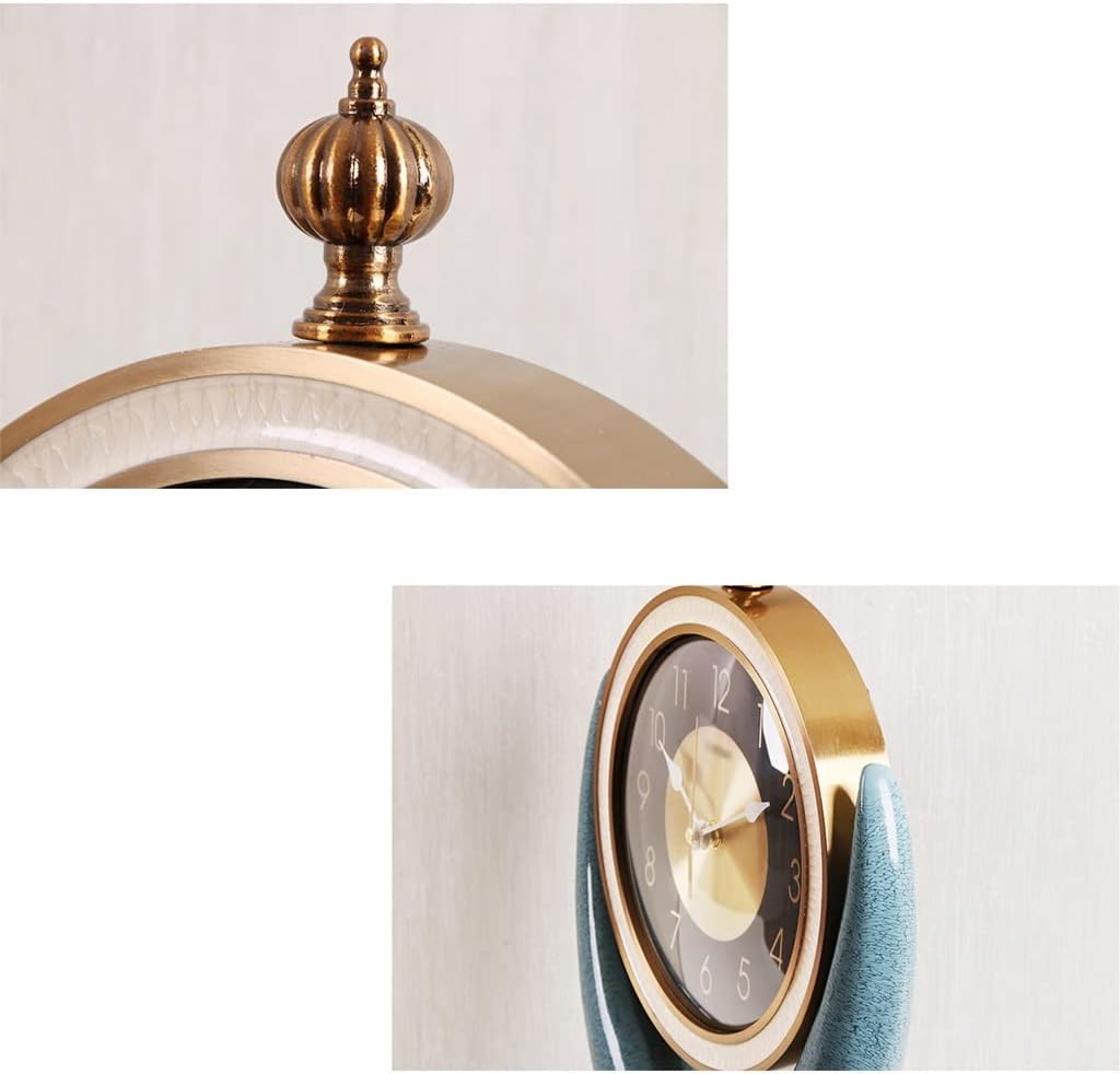 Desk Clock Modern Light Luxury Clock Table Clock Living Room Creative Fashion Home Desktop Clock Ornaments Simple Table Clock Small and Exquisite Table Clock