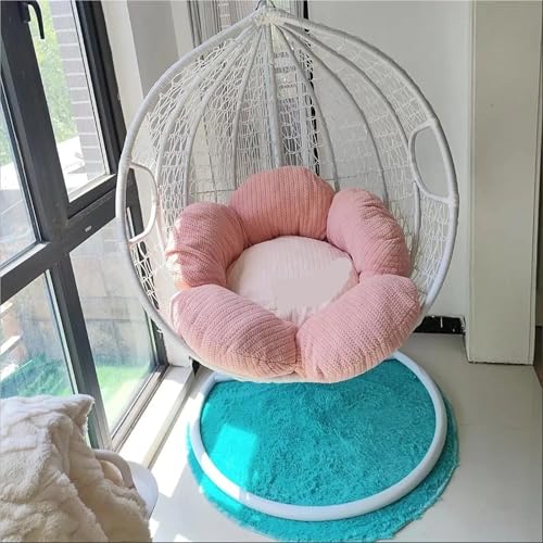 Cojín para silla colgante que llena de calidez el dormitorio 8