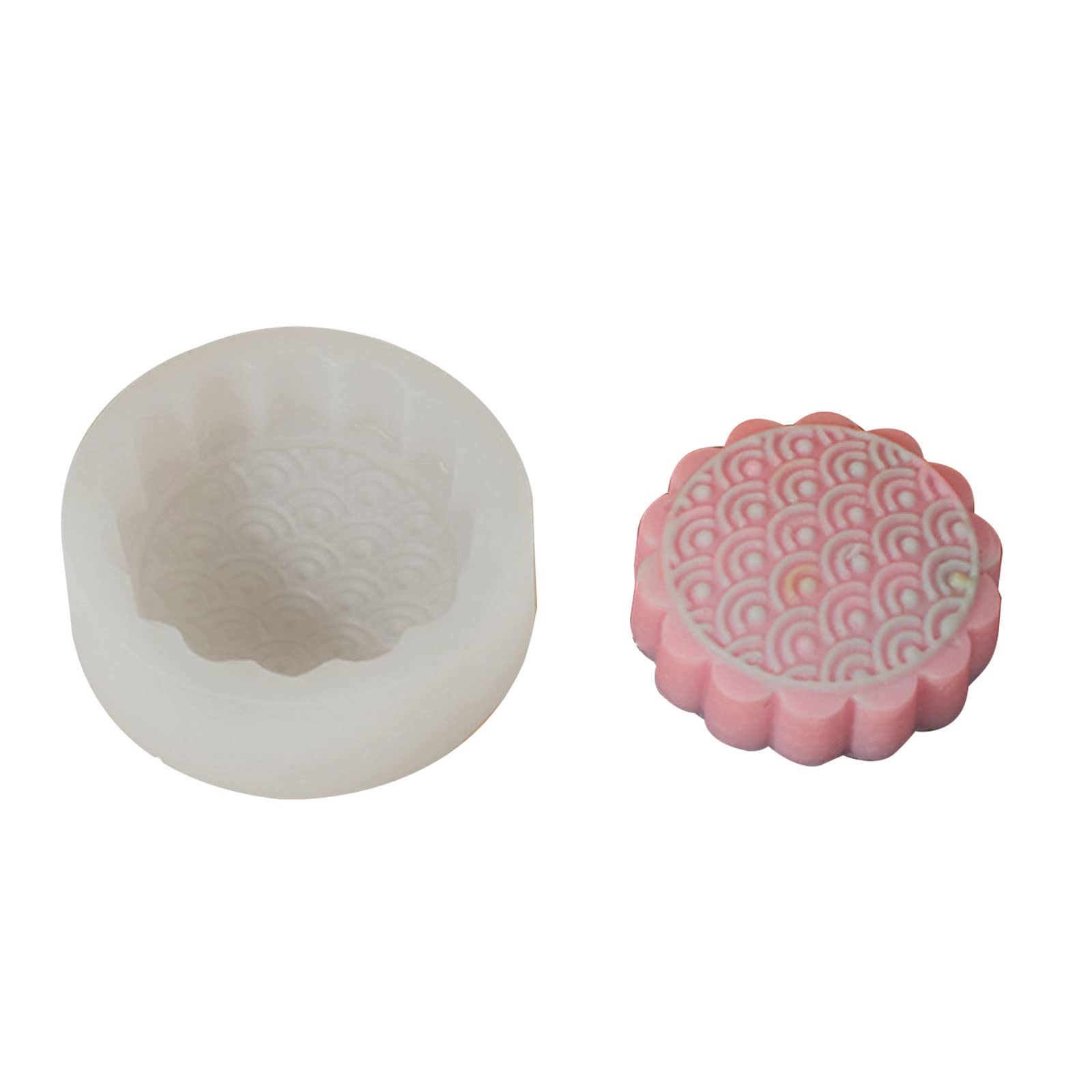 Tsophreniq Round Pattern Silicone Cake Mold Handmake Bread for Mold Tools Soap Molds Shapes for Soap Making Cute