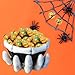 Halloween Double Chocolate Bumpkin Balls, Milk Chocolate Trick-Or-Treat Party Bag Fillers, Individually Wrapped in Multi-color Eye Design Foils, Kosher Certified (Half-Pound)