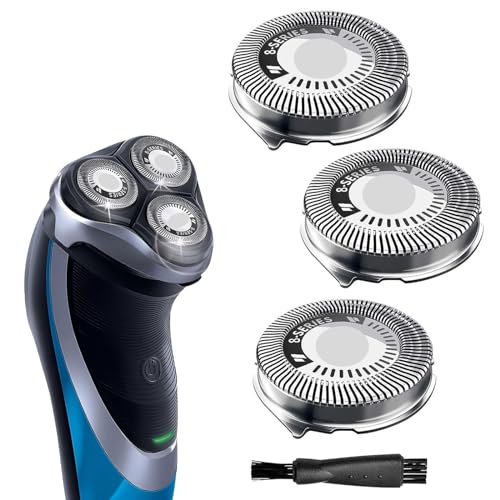EVERGREEN LUXE HQ8 Replacement Heads Compatible with Philips Norelco Aquatec Shavers, Razor Blades Suitable for Philips Aquatec Heads, HQ8 Heads, 3-PC Pack