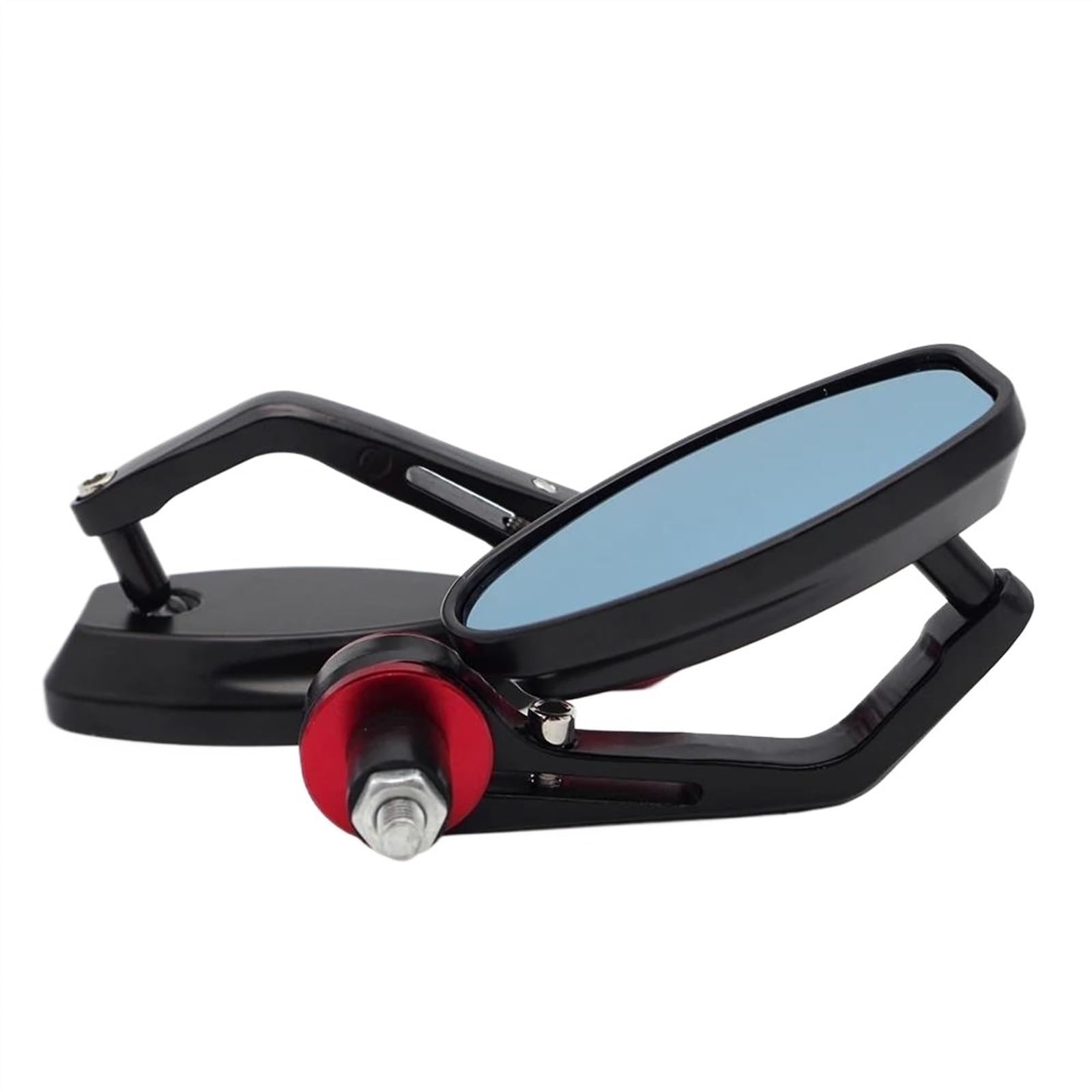 Rétroviseur Latéral D'extrémité Barre Rétroviseurs Guidon Vélo Pour Triumph Pour Daytona 675 Pour Street Triple/R Tiger Pour Explorer 800 XC Rétroviseurs Latéraux (Color : Rouge)