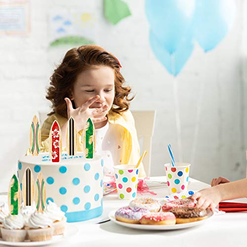 48 Pieces Surfboard Cupcake Toppers Surfboard Beach Cake Decorations Surfboard Mini Accents For Swimming Pool Summer Beach Party Luau Birthday Baby Shower Party Supplies #TOP4