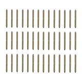 MAGICLULU 40Pcs Zinc Plated Double Headed Bolt Self-Tapping Thread Screw 6X60Mm Wood Connector for Furniture