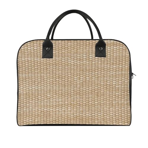 Yellow Lemons Pattern Travel Handbag with A Large Capacity Design That Can Be Reused