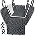 URPOWER Upgraded Dog Seat Covers with Mesh Visual Window 100% Waterproof Dog Car Seat Cover Nonslip Pet Seat Cover for Back Seat with Storage Pockets, Washable Dog Hammock for Cars Trucks and SUVs