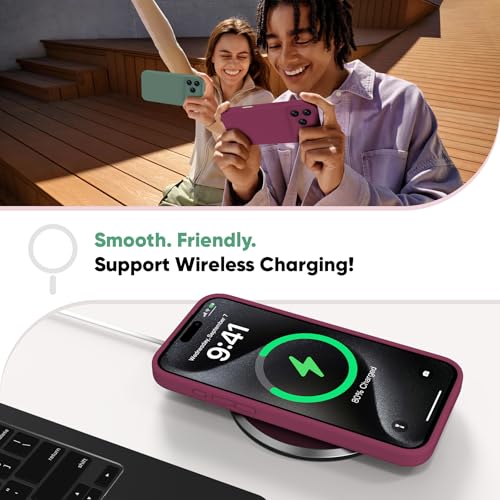GOODVISH 4 W 1 Magnetyczne etui na iPhone 17 Pro Max, pasuje do Magsafe, z [2X HD ochroną ekranu + przyciskiem przechwytywania sterowania aparatem], etui z płynnego silikonu z pełną ochroną obiektywu
