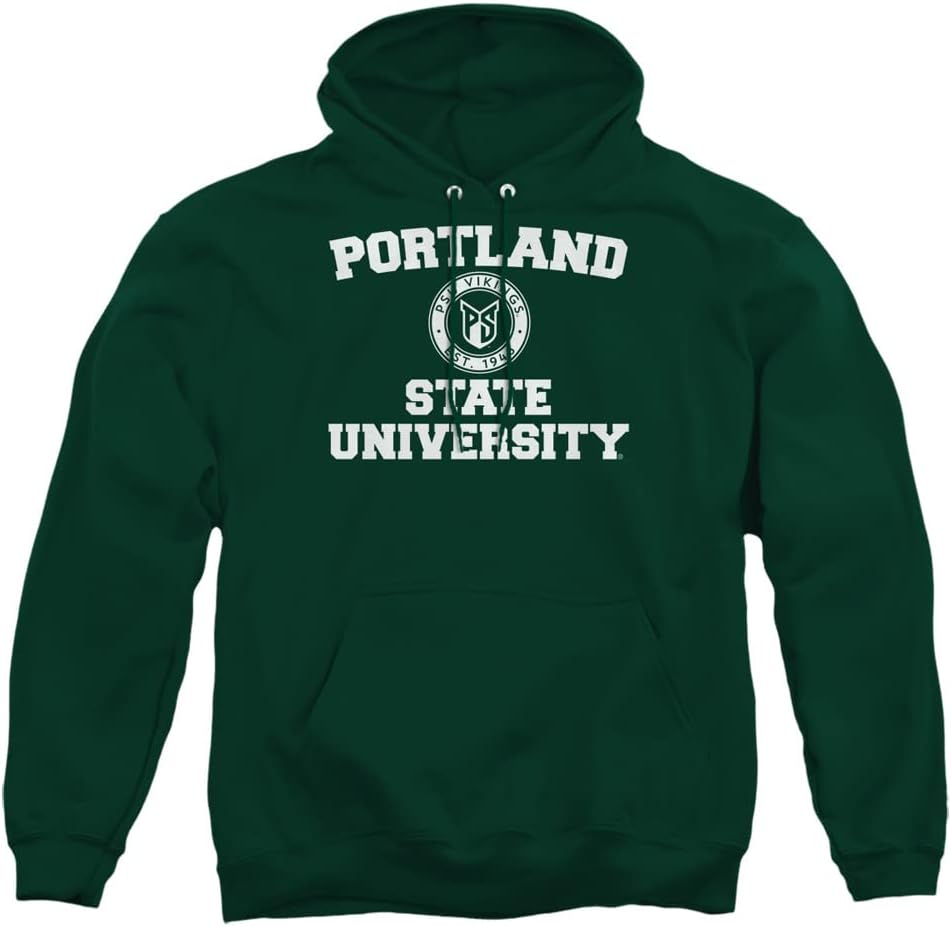 Portland State University Official Circle Logo Unisex Adult Pull-Over Hoodie