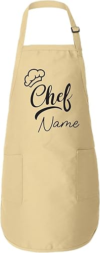 Miniatura 5 de embroided Chef Apron with Custom, personalization Apron with Pockets OPTIONAL EMBRIODERY AVAILABLE