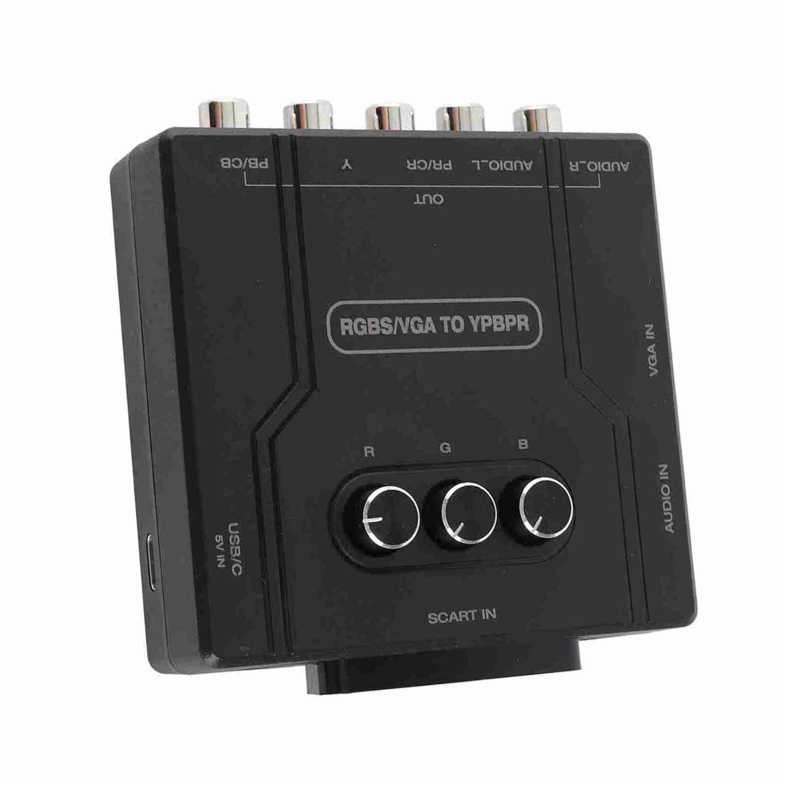 Przetwornik RGBS SCART na YPbPr, Obsługa 480p 720p 1080i