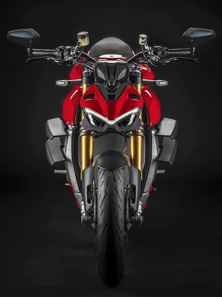 Motocyklowe Lusterka Wsteczne Moto Lusterko końców Pasuje Do Ducati STREETFIGHTER 2023 V4 V4S SP V2 1100 1098 848 Lewy Prawy Bok Kierownicy Koniec Lusterka Obrót Motocykl