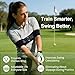 GETYEA Golf Swing Training Arm Band - Adjustable Swing Correcting for Chicken Wing Fix, Left/Right Handed Fit for Men Women Beginners & Pros, Lightweight Swing Trainer for Indoor Outdoor Practice
