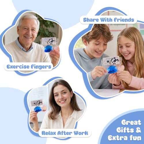 Image of Handmade Silicon Taba Clear Blueberry Squishy,Safe & Non-toxic Sticky Big Jumbo Mochi Squishy Toy for Kids & Adults, Cute Stress-Relief Fidget Squeeze Toys for Relaxation & Sensory Play