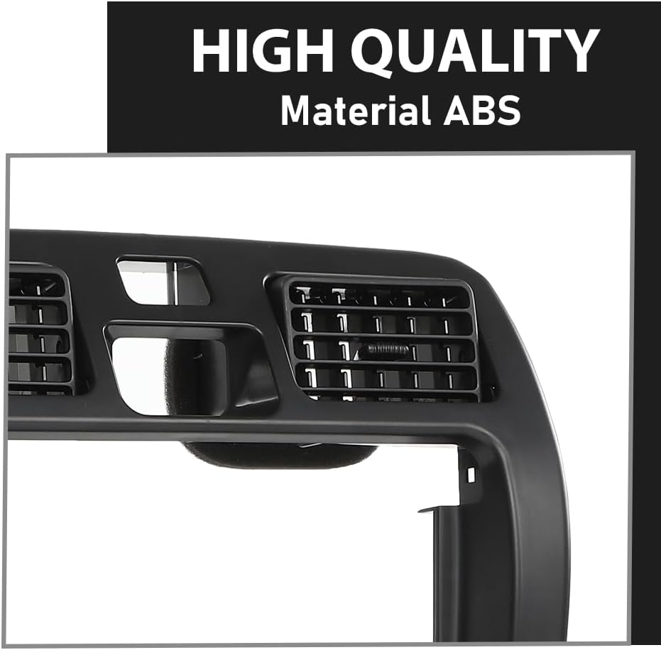 Dashboard Radio Climate Control Bezel Trim, Compatible with Toyota 4Runner 1999 2000 2001 2002, Center Console Dash Cover Panel Trim, Black