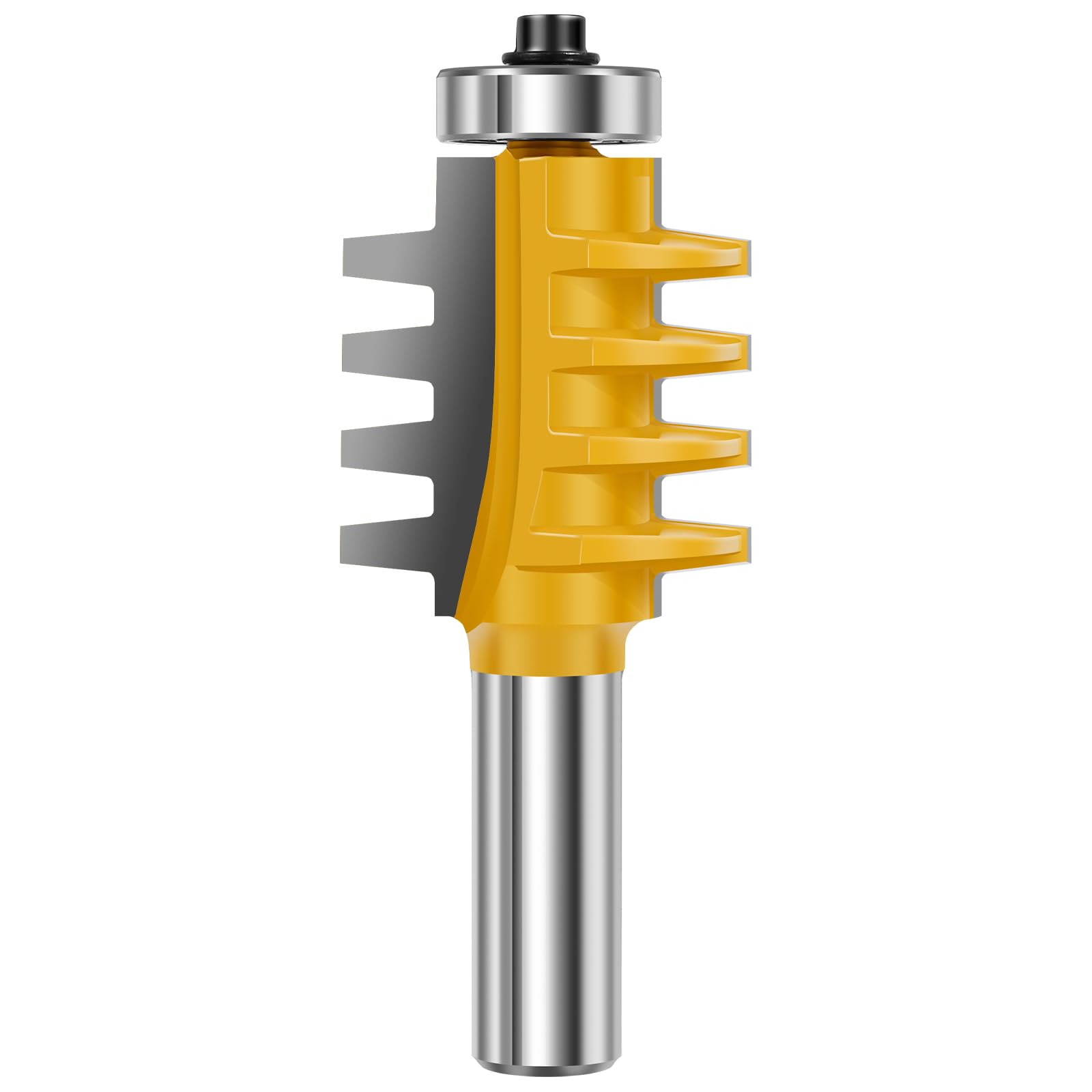 MABCIRY Finger Joint Router Bit, Professional 1/2 Inch Shank Bearing Finger Joint, Woodworking Cutter Tool, Wood Milling Cutter for Laminate Particle Board