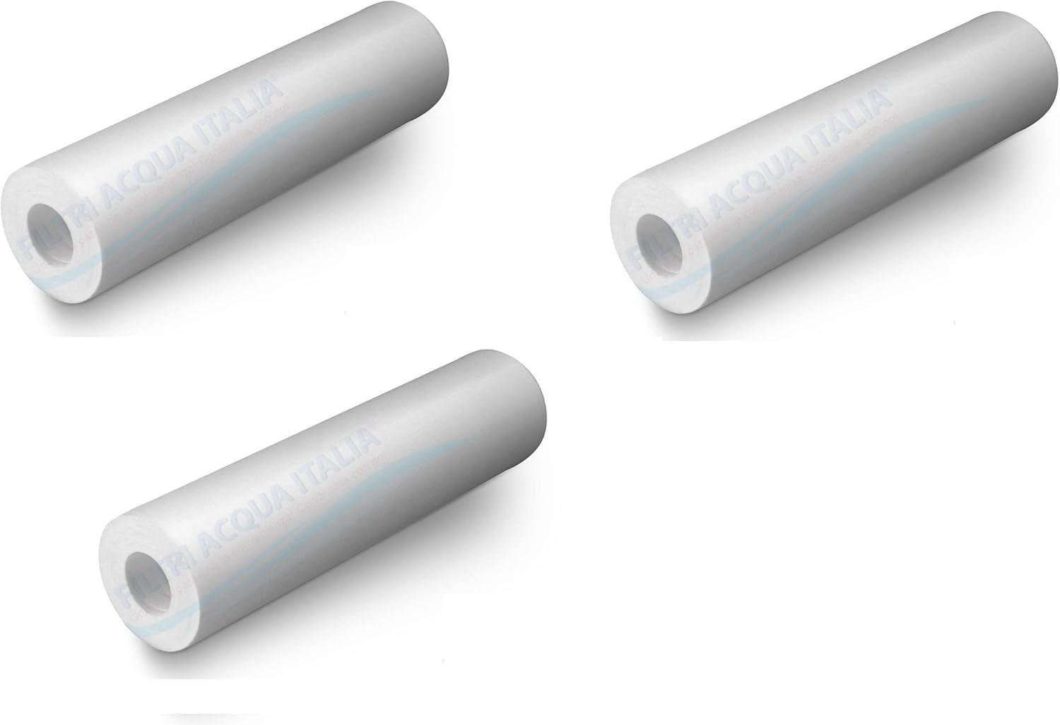 Filtri Acqua Italia Wkład filtra osadów 10 cali mikronów 5 do odwróconej osmozy, środka do czyszczenia wody, zestaw 3 sztuk