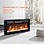 WAMPAT 36" Electric Fireplace in-Wall Recessed and Wall-Mounted with Remote & Panel Control