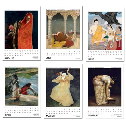 Image of Tallenge - Wall Calendar 2026 - Bengal School Of Art - 12 x 17 Inches for Home & Office (Paper, Wall Calendar)