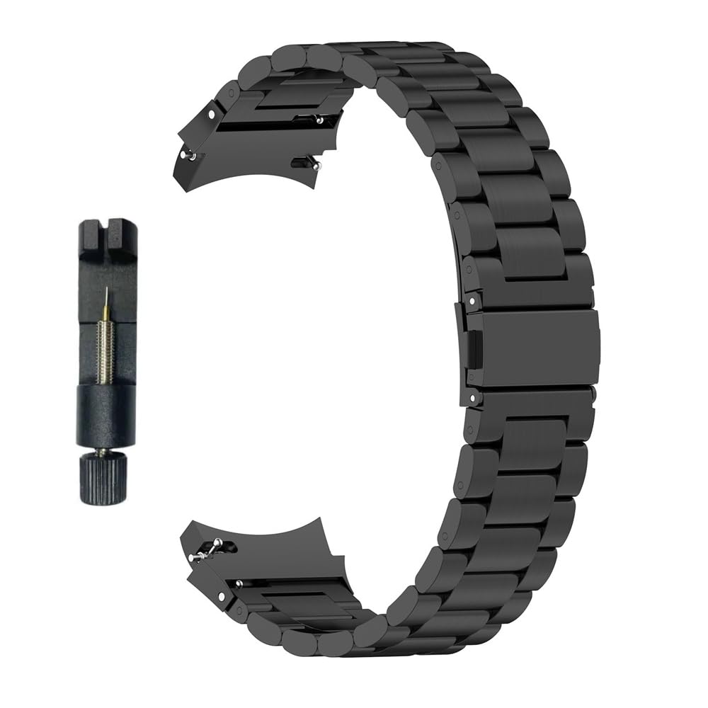 Ultra Luxury Stainless Steel Metal Chain Strap Band Compatible for Galaxy Watch 7 44mm / Watch 7 40mm | No Gap Metal Strap for Galaxy Watch 7 with watch strap adjuster tool-picture-29