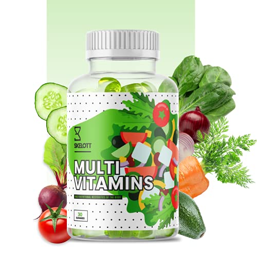 Skelott Complete Multivitamin Vegetarian Gummies for Kids, Teenagers, Men, Women, Adults With Essential Vitamins For Growth, Development & Immunity Skelott Complete Multivitamin Vegetarian Gummies for Kids, Teenagers, Men, Women, Adults With Essential Vitamins For Growth, Development & Immunity