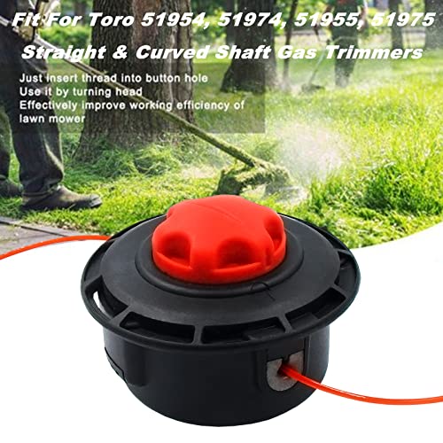 Kimsion 308923014 Reel Easy String Trimmer Head For Toro 51954, 51974, 51955, 51975 Straight & Curved Shaft Gas Trimmers #TOP2