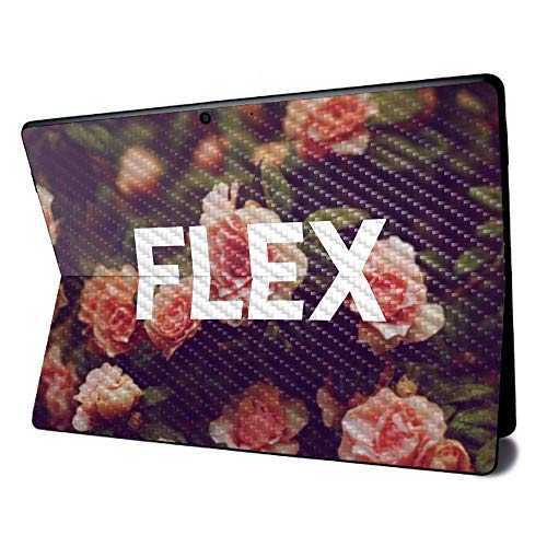 Image of MightySkins Carbon Fiber Skin for Microsoft Surface Pro X - Flex | Textured Carbon Fiber Finish | Easy to Apply, Remove, and Change Styles | Made in The USA