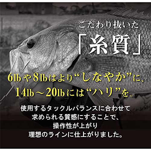 タカミヤ(TAKAMIYA) リアルメソッド バスライン ナイロン 6LB モスグリーン 1.5号 6枚目
