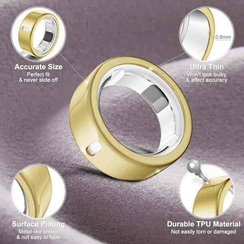 Protector antiarañazos Oura Ring Gen 4 de TPU con carga directa pack de 4 5