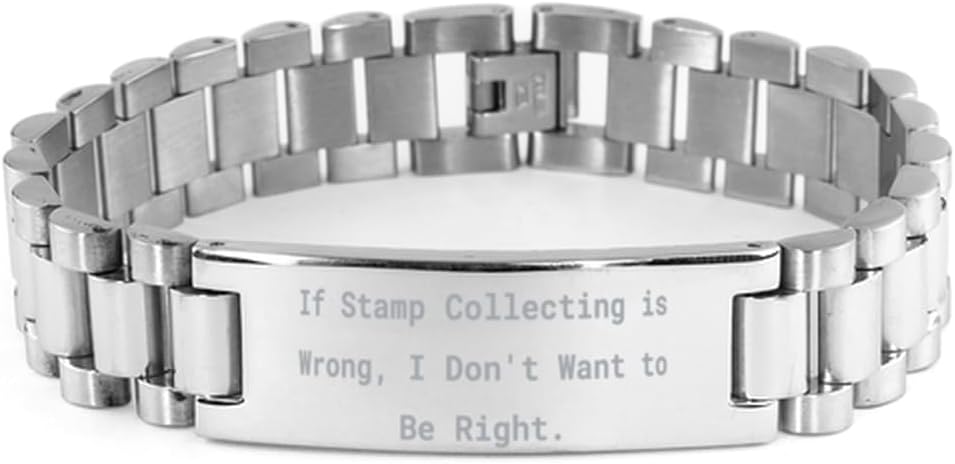 Cool Stamp Collecting Gifts, If Stamp Collecting, Perfect Birthday Ladder Bracelet for Friends, Engraved Bracelet from Friends, Funny Stamp Collecting Mugs, Funny Stamp Collecting Tshirts, Funny