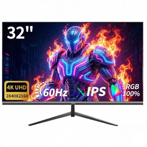 32 Inch 4K UHD Monitor (3840x2160), IPS,60Hz Refresh...