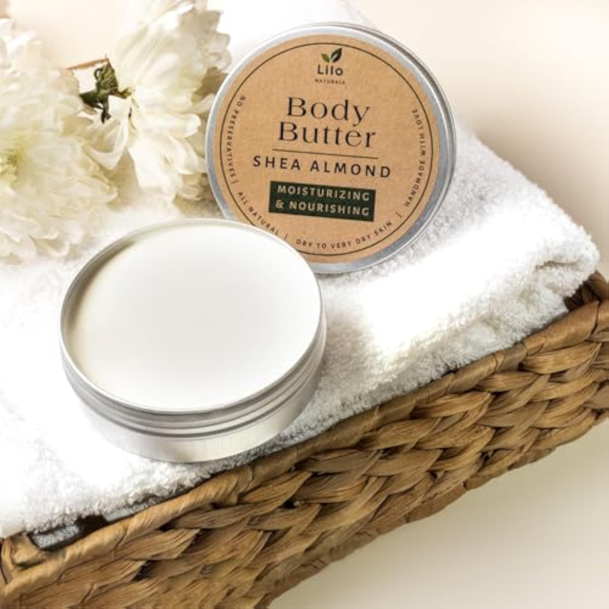 Shea Almond Body Butter for Dry & Sensitive Skin