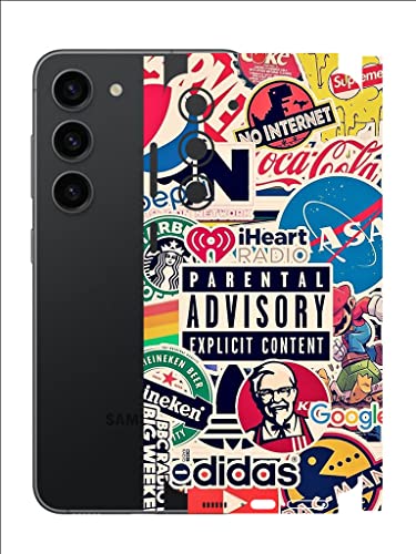 Image of AtOdds - Compatible for Samsung Galaxy S23 (5G) Mobile Back Skin Film Wrap (Coverage - Back+Camera+Sides) (Explicit Graffiti)