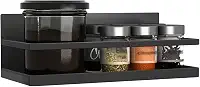 Organizador de temperos Gaveta de Organização Porta Temperos Magnético Serve em Geladeira Microondas e para Organização da Casa Supra Supply (Preto)