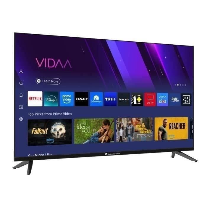 Televisor LED Continental Edison CELED40SVFHD25B6 FHD de 40' (101 cm) con Smart Life, 3 HDMI y 2 USB, color negro.