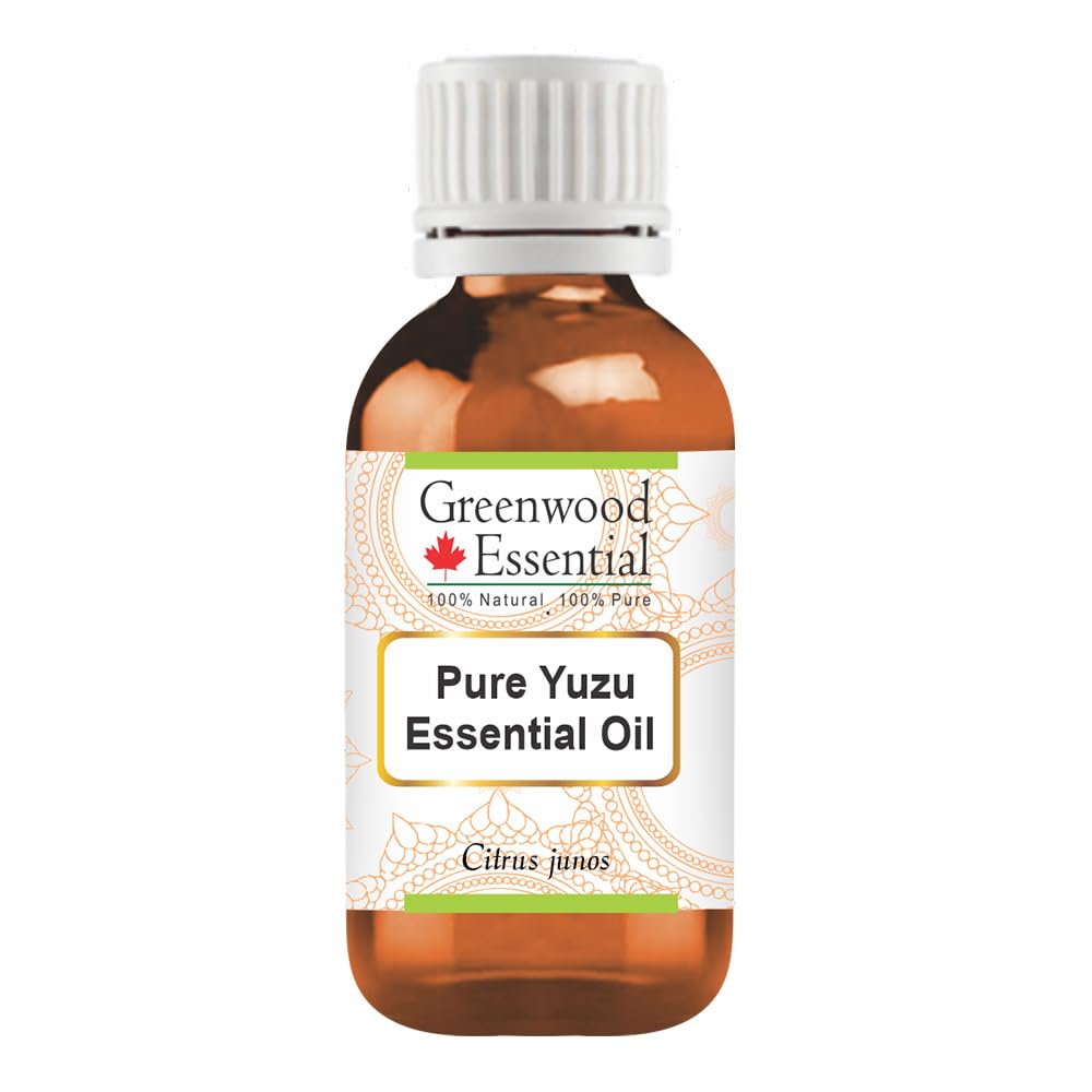 Greenwood Essential Pure Yuzu Oil (Citrus Junos) Cold Pressed Natural Therapeutic Grade 15ml (0.50 oz)