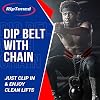 Rip Toned Dip Belt Weight Lifting Belt with 36 Steel Chain for Dips, Chin Ups & Pullups Heavy Duty | Comfortable Fit | Supports Progressive Overload for Strength & Muscle Gains
