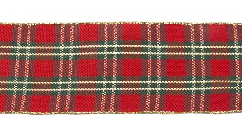 Zofrud Green Christmas Gingham Ribbon Checkered Plaid Ribbon - 38mm x 9 Meters - Ideal for Gift Wrapping, Tree & Wreath Decoration, Crafts - Image 4