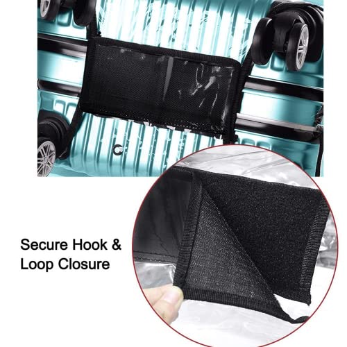 Luggage Covers for Suitcases 24 Inch – TSA Approved Heavy-Duty Luggage Protector Suitcase Cover, Thick Clear PVC Waterproof Sleeve with Full Velcro Closure, Fits 23"-24" Suitcases by GigabitBest - Image 9