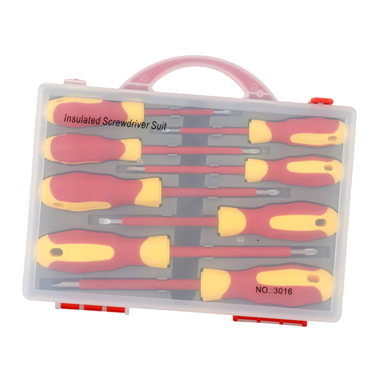 Kit Di Cacciaviti Isolati in Acciaio -vanadio Set Di Utensili Manuali Di Precisione Per Elettricisti Leggero e Portatile