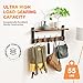 Oraich Wall Hooks with Shelf, Coat Rack Wall Mount for Coat Backpack Key Clothes Hanger, Wall Floating Shelf Hanging in Entryway, Living Room, Bathroom, Bedroom, Kitchen