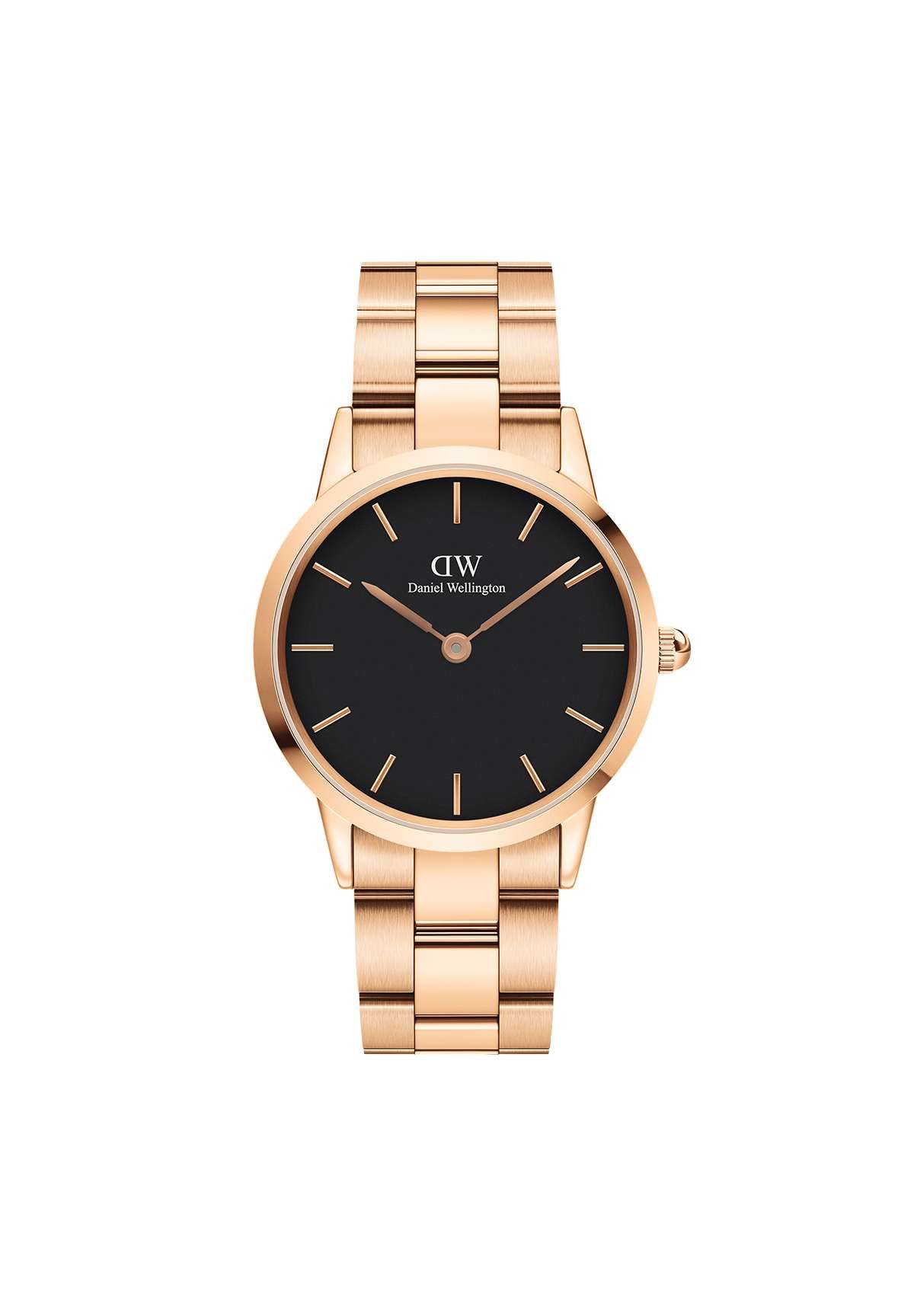 Daniel Wellington Stainless Steel Iconic Analog Black Dial Unisex Watch-Dw00100210, Rose Gold Band (B082G3WD5R) Amazon Price History, Amazon Price Tracker