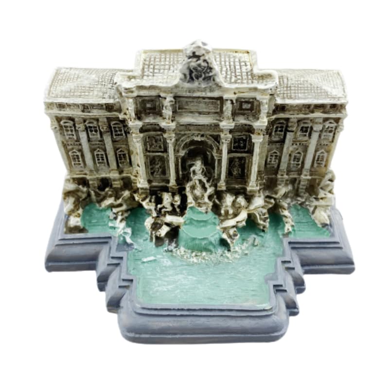 Fontana di Trevi Roma Italia Resina Artigianato Souvenir Desktop da collezione Ornamento da tavolo Edifici Decorazione Casa Accessori Regalo