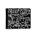 DIYthinker Matrice mathématique Formules Sciences Calcul Figure Retourner Bifold Faux Portefeuille en Cuir Carte Multi-Fonction Porte-Cadeau Multicolore