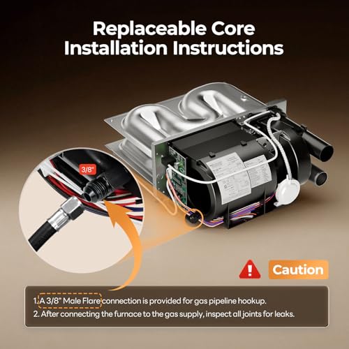 Image of FOGATTI RV Furnace Replacement Core 30,000 BTU - Direct Fit Heating Module with Thermostat SF-Q /SF-FQ Series - Please Consult Before Purchasing