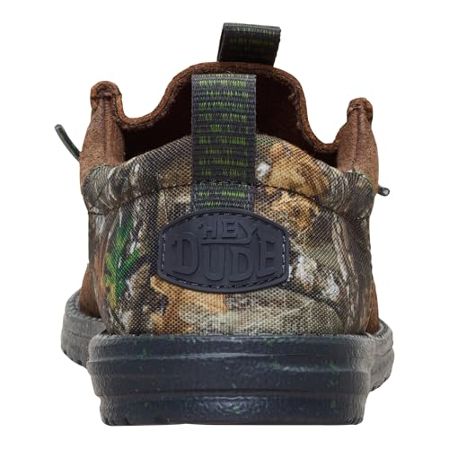 Image of HEYDUDE Wally Funk Realtree Edge Suede Mole Brown /Camo Men Slip-On