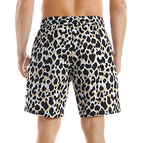 Lu's Chic Men's Swim Trunk Long Shorts Beach Bathing Suit Sport Swimwear No Mesh Lining Loose2