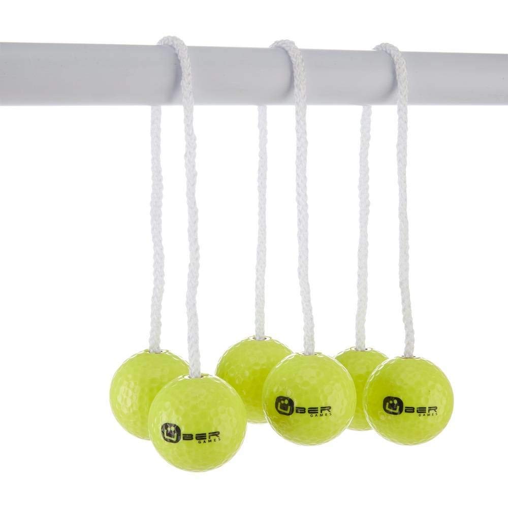 Ubergames Profi Twistladder Leitergolf Fluor Gelb Orange Echte-Golfbälle - Laddergolf Prof-set