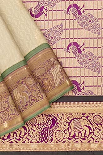 Image of Pothys Women's Sandal Butter Silk Saree With Blouse Piece (A2860 Sandal)